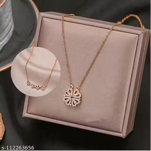 Simple Light Luxury Stainless Steel Jewellery Magnetic Two-Wear Clavicle Chain Diamond