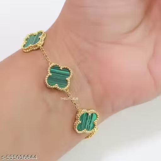 bracelet for woman chain Fashion Stylish Clover Bracelet for Women & Girls