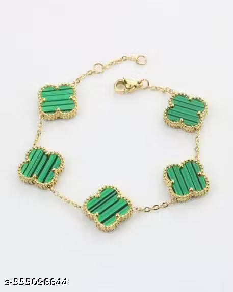 bracelet for woman chain Fashion Stylish Clover Bracelet for Women & Girls