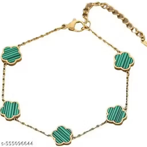 bracelet for woman chain Fashion Stylish Clover Bracelet for Women & Girls